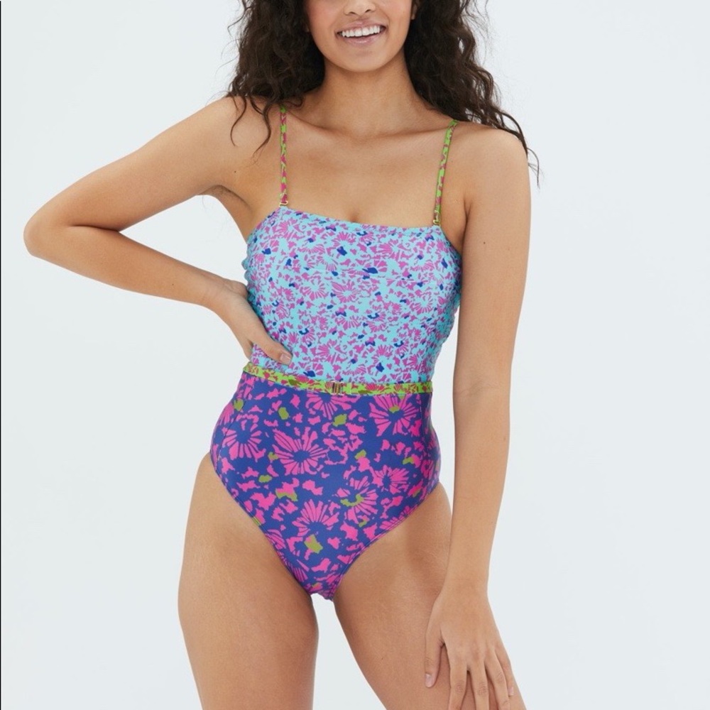NWT Tanya Taylor x Summersalt The Oasis One Piece Size 6 Floral - Picture 1 of 9